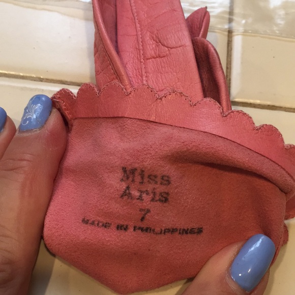 Vintage Miss Aris leather gloves size 7 - Picture 5 of 7